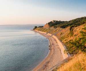 The beach at Anzac Cove, looking north by Unbekannt Unbekannt